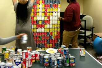 Playing with can drive cans