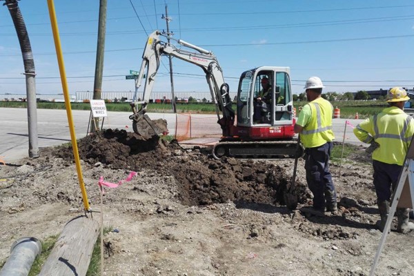 Excavator work