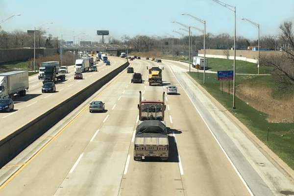 Completed tollway from above