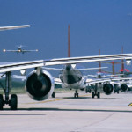 Planes on a runway