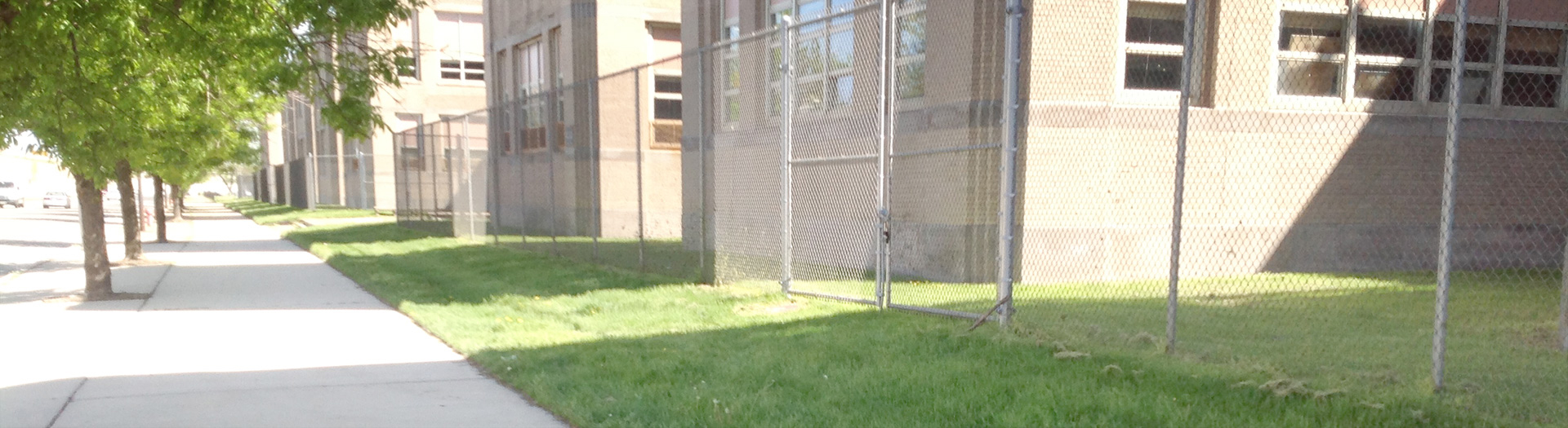 Chicago Vocational Academy sidewalk