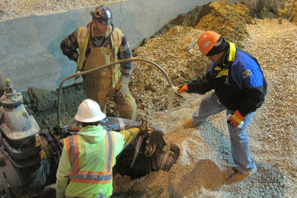 Water testing during construction