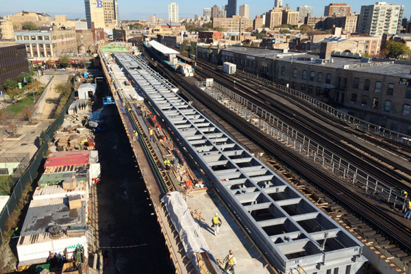 Chicago El construction