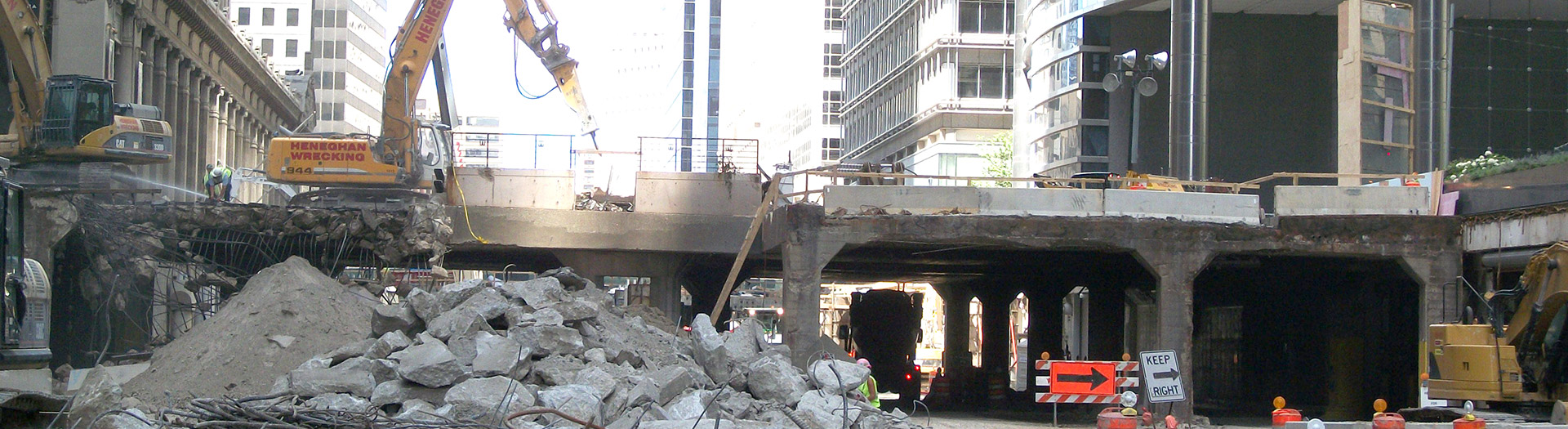 Wacker Drive Viaduct Utility Relocation Work