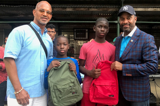 100 Black Men of New York school supply drive