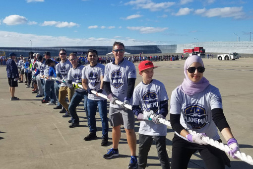Participants at Plane Pull